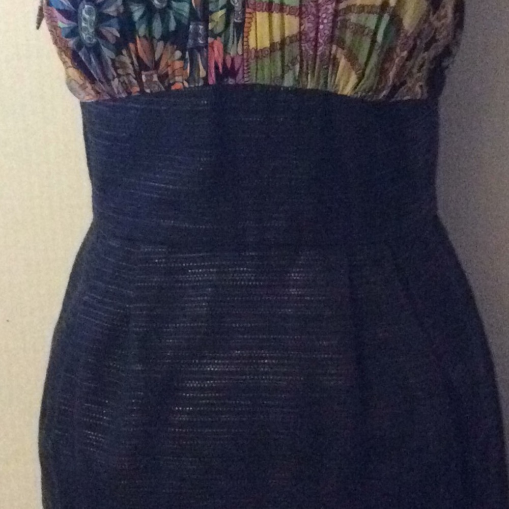 Trina Turk, evening Neck tie collar silk dress #0 - Picture 3 of 8